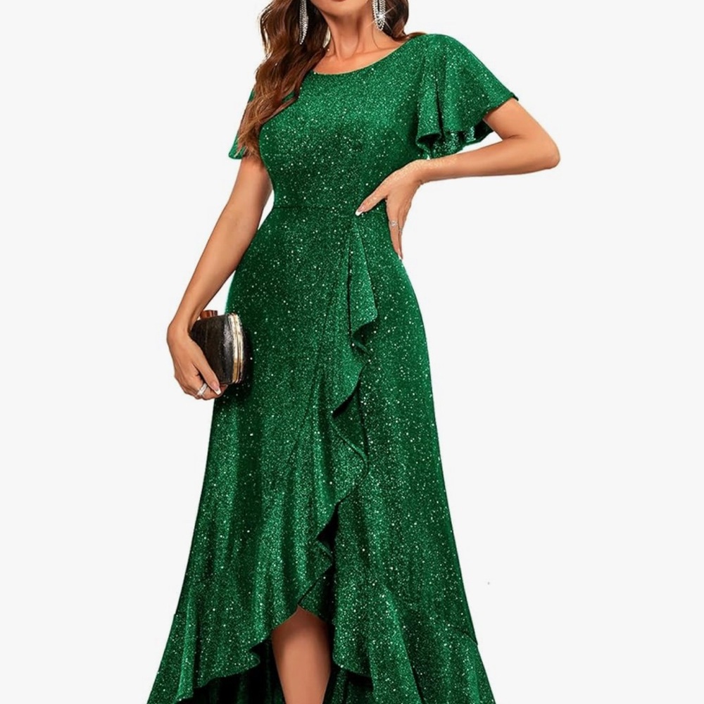 Elegant Green Evening Gown